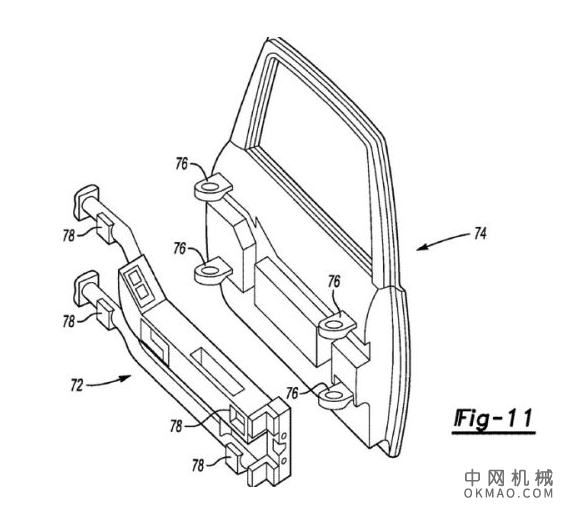 福特Bronco专利申请预览快速释放门设计,这将是Bronco生产中使用的实际设计吗? 中国机械网,okmao.com