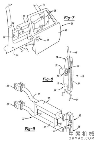 福特Bronco专利申请预览快速释放门设计,这将是Bronco生产中使用的实际设计吗? 中国机械网,okmao.com