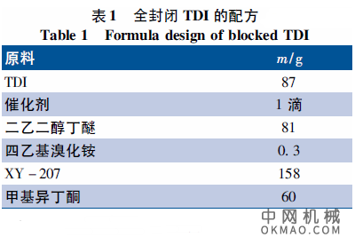 耐热黄变阴极电泳涂料的制备及性能，合成了一种带有唑烷酮结构的全封闭多异氰酸酯，作为电泳涂料的交联剂 中国机械网,okmao.com