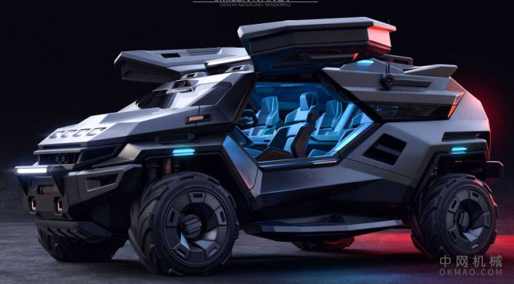 Bonkers Armortruck SUV概念看起来像光环一样,斯巴达人不会死,特别是如果他们骑着这辆车 中国机械网,okmao.com