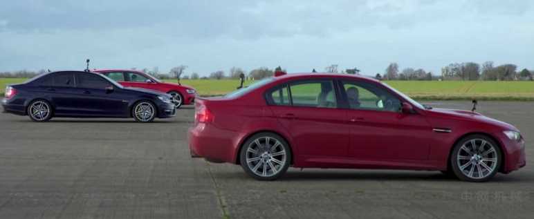 宝马M3决斗奥迪RS4，AMG C63参加旧式V8阻力赛 中国机械网,okmao.com