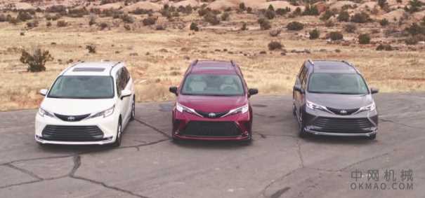 2021年丰田西耶娜（Toyota Sienna）打破了时尚混合动力小型货车的面纱 中国机械网,okmao.com