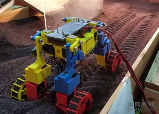 行星探测漫游车通过“后旋转踏板”避免了沙坑 中国机械网,okmao.com