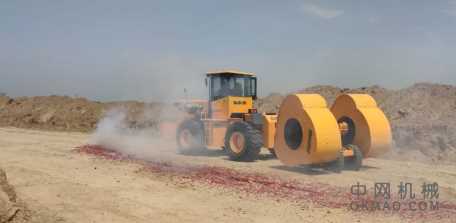 冲击式压路机 梅花碾 冲击碾 三边形冲击压路机应用范围及应用实例 中国机械网,okmao.com