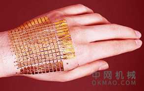 新型电子皮肤可以像人类皮肤一样对疼痛做出反应 中国机械网,okmao.com