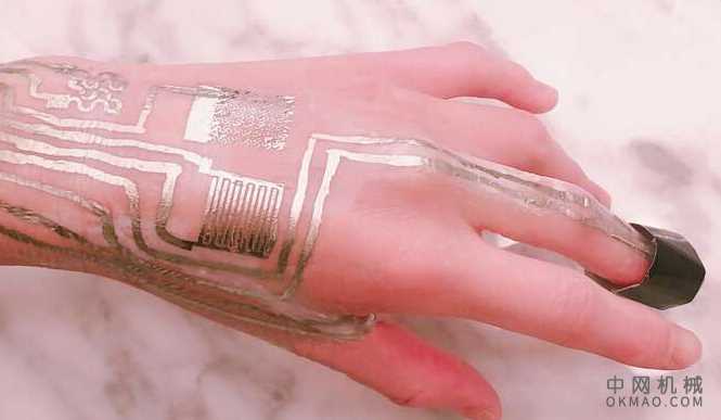 工程师无需加热即可直接在皮肤上打印可穿戴式传感器 中国机械网,okmao.com