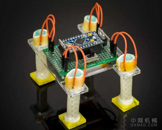 这些新的软执行器可以减轻软机器人的体积 中国机械网,okmao.com