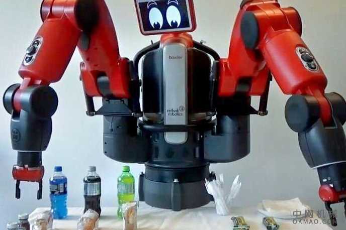 研究给机器人第二印象：机器人熟食店操作员Baxter被用于有关人类如何看待机器人能力的初步研究 中国机械网,okmao.com