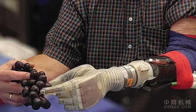 电动义肢臂可以感应触摸，随心所欲移动 中国机械网,okmao.com