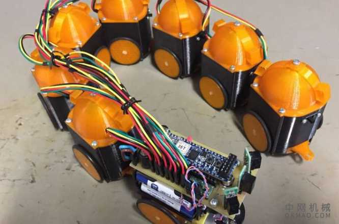 由仿生CPG控制的蛇形机器人 中国机械网,okmao.com