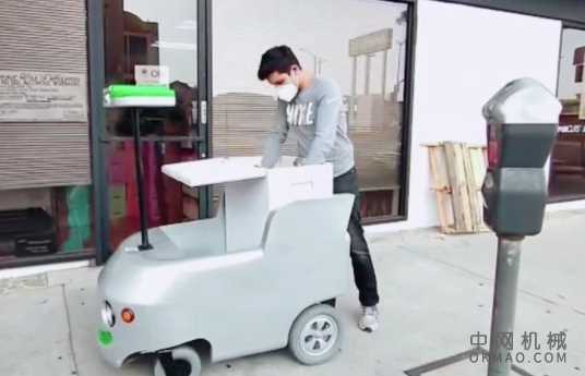 遥控送货车现在正在为当地的洛杉矶杂货店工作 中国机械网,okmao.com