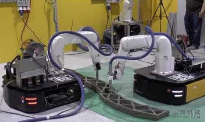 未来的建设团队:随着机器人的移动,他们将在单件结构上工作 中国机械网,okmao.com
