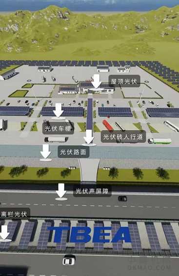 国内首个“光伏+高速公路”全场景典型应用示范项目规划方案亮相 中国机械网,okmao.com