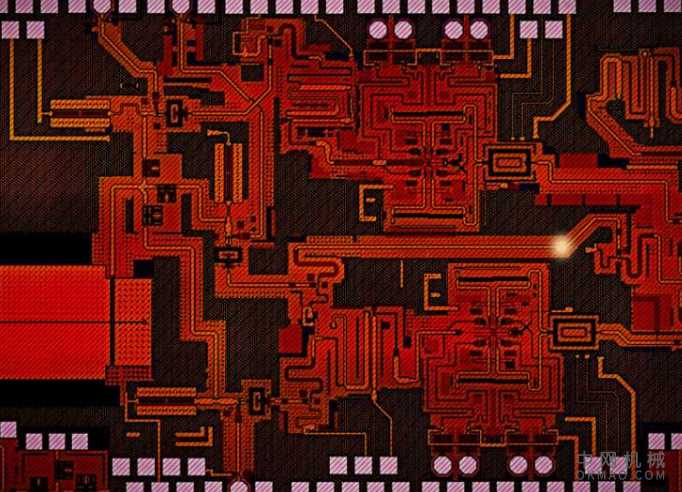 数据传输系统通过一根细线将硅芯片连接起来 中国机械网,okmao.com