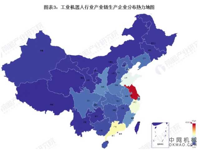 2021年中国工业机器人行业产业链现状及区域市场格局分析 技术进步推动行业发展 中国机械网,okmao.com