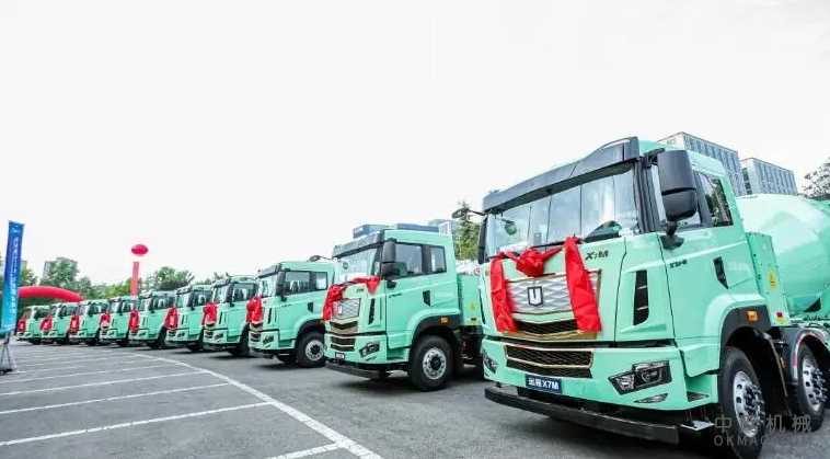 打造绿色商砼新体验 远程X7M醇氢电动搅拌车西北首发交付 中国机械网,okmao.com